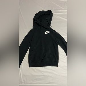 Nike Black Funnel-Neck Hoodie